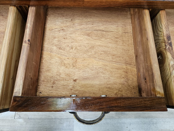 Image 1 of Table console Art Decò en bois de bruyère