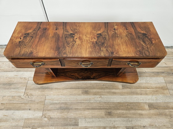 Image 1 of Table console Art Decò en bois de bruyère