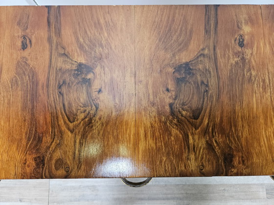 Image 1 of Table console Art Decò en bois de bruyère