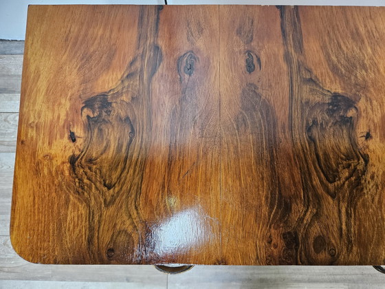 Image 1 of Table console Art Decò en bois de bruyère