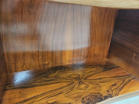 Image 1 of Table console Art Decò en bois de bruyère