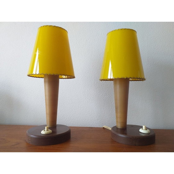Image 1 of Paire de lampes de table du milieu du siècle, 1950