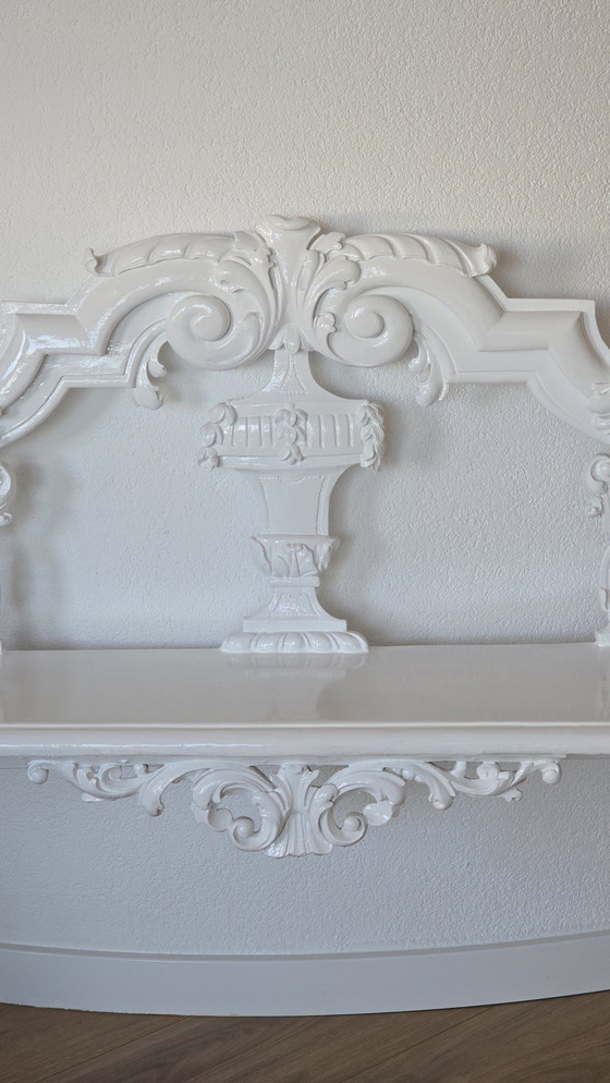 Image 1 of Banc d'entrée rococo hollandais vintage
