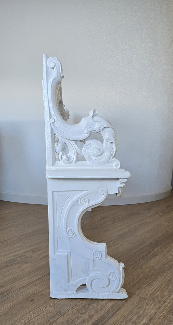 Image 1 of Banc d'entrée rococo hollandais vintage