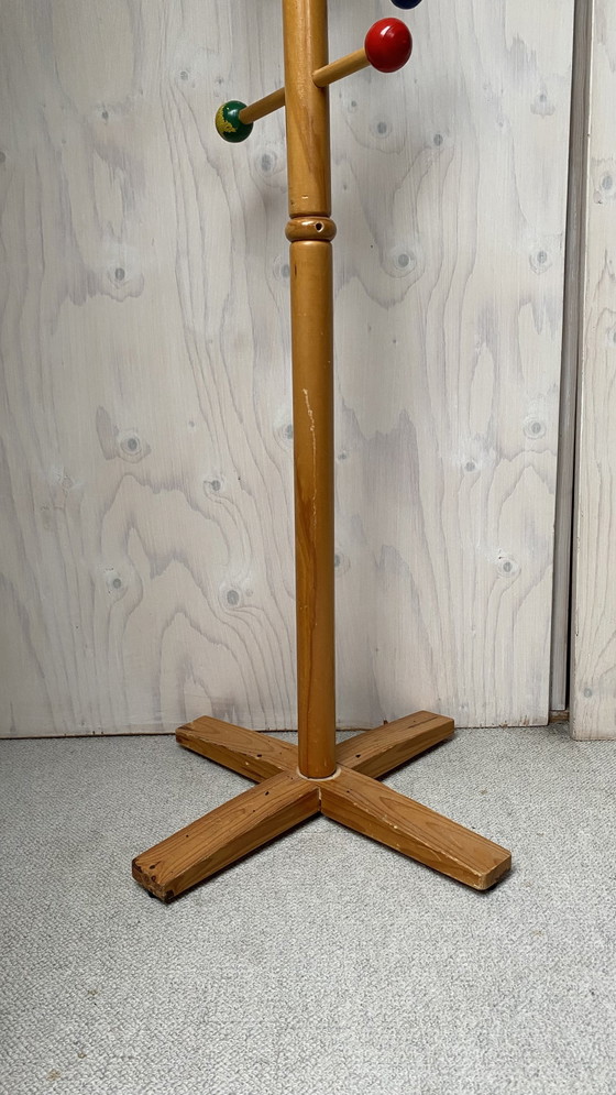 Porte-manteau vintage en pin Sputnik Porte-manteau – Portemanteaux, Wood (photo 3 of 8)