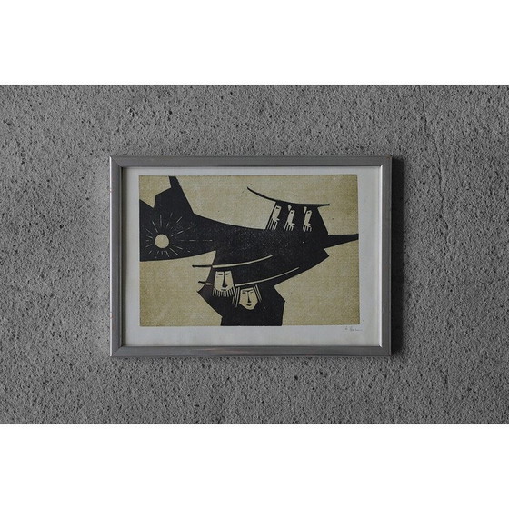 Image 1 of Peinture biblique vintage de Åke Holm, 1970