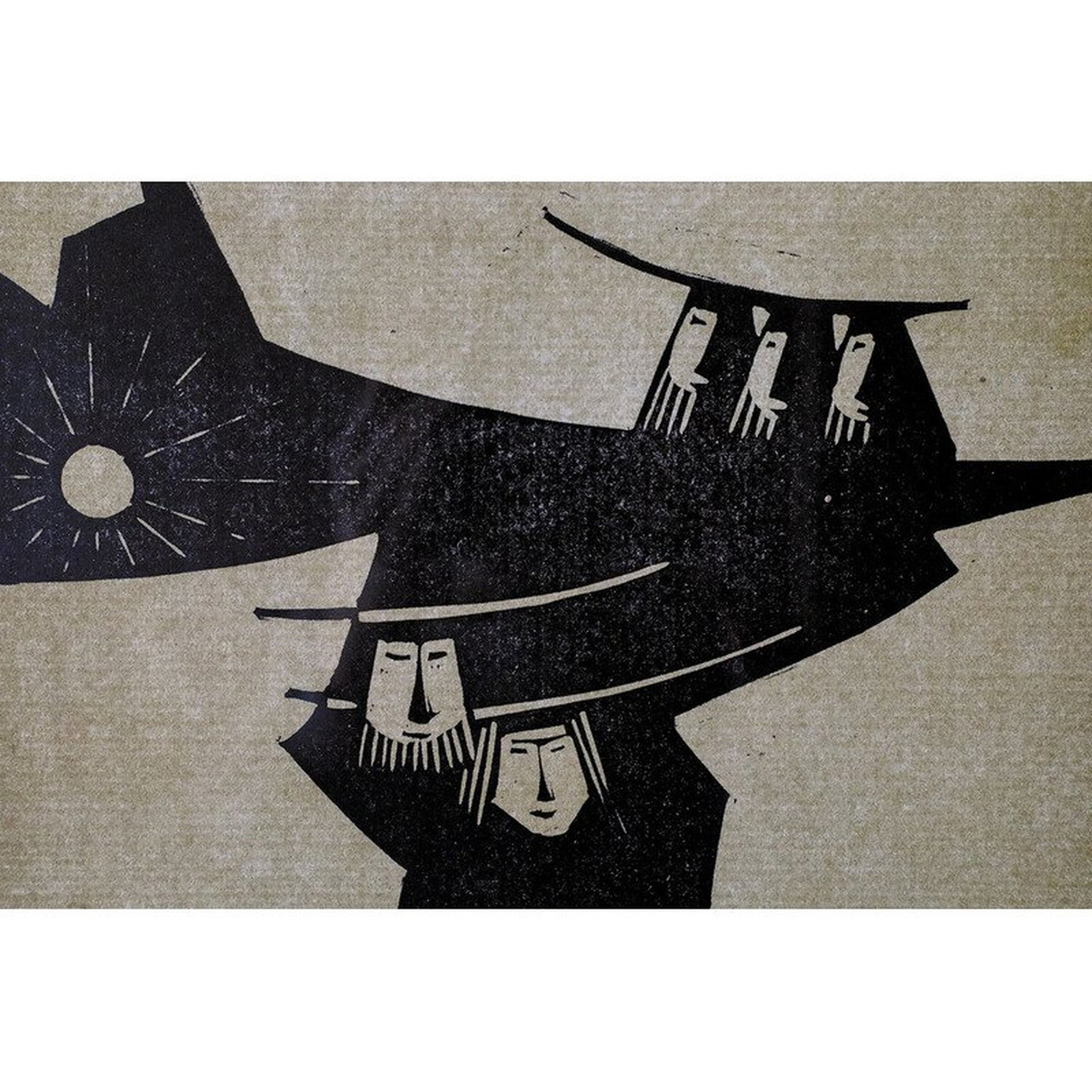 Peinture biblique vintage de Åke Holm, 1970 | €285 | Whoppah, image size:1280x1280