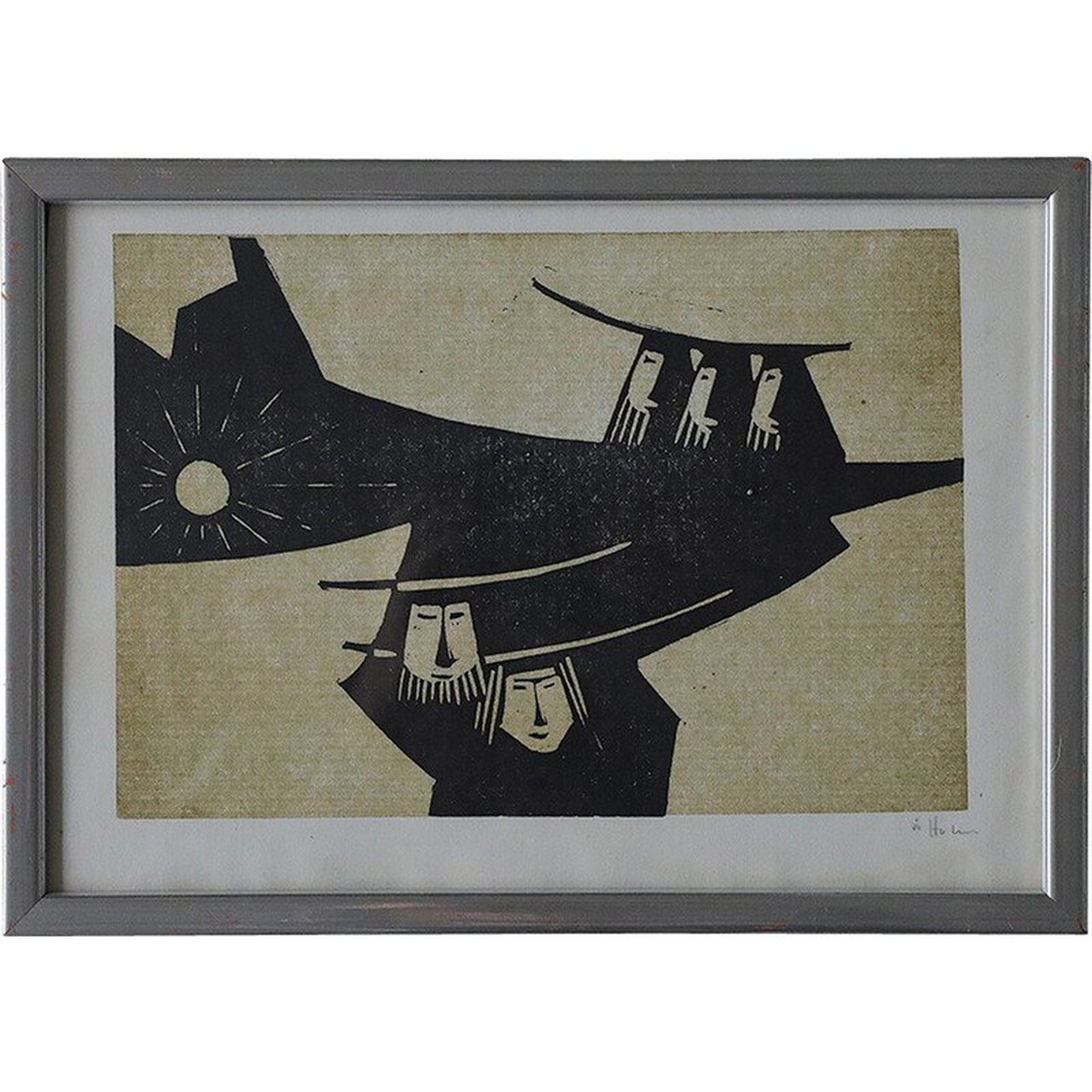 Peinture biblique vintage de Åke Holm, 1970 | €285 | Whoppah, image size:1280x1280