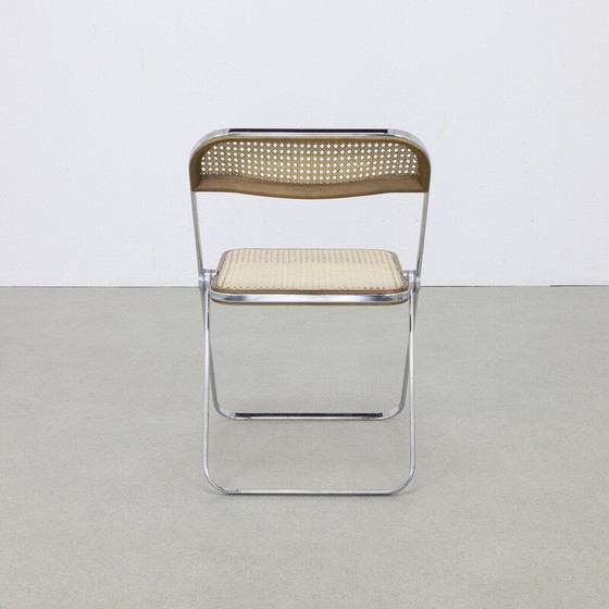 Image 1 of Chaise pliante en rotin "Plia" de Giancarlo Piretti pour Castelli, 1960