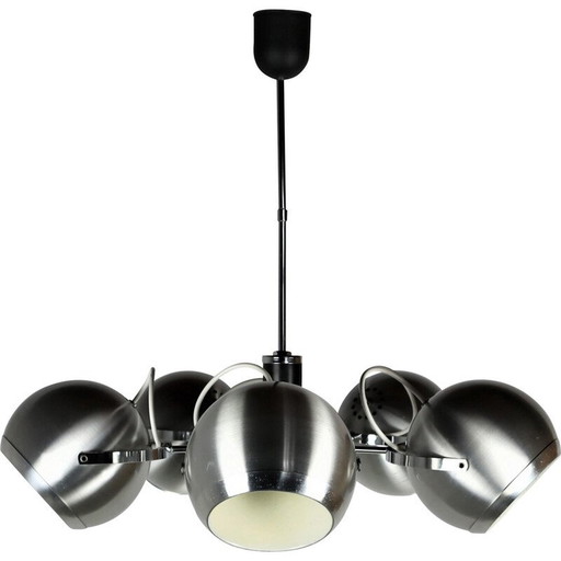 Lampe suspendue Eyeball en métal, 1960