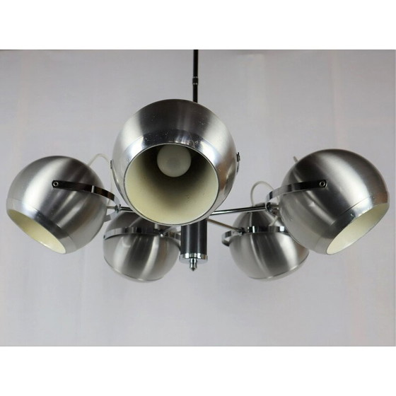 Image 1 of Lampe suspendue Eyeball en métal, 1960