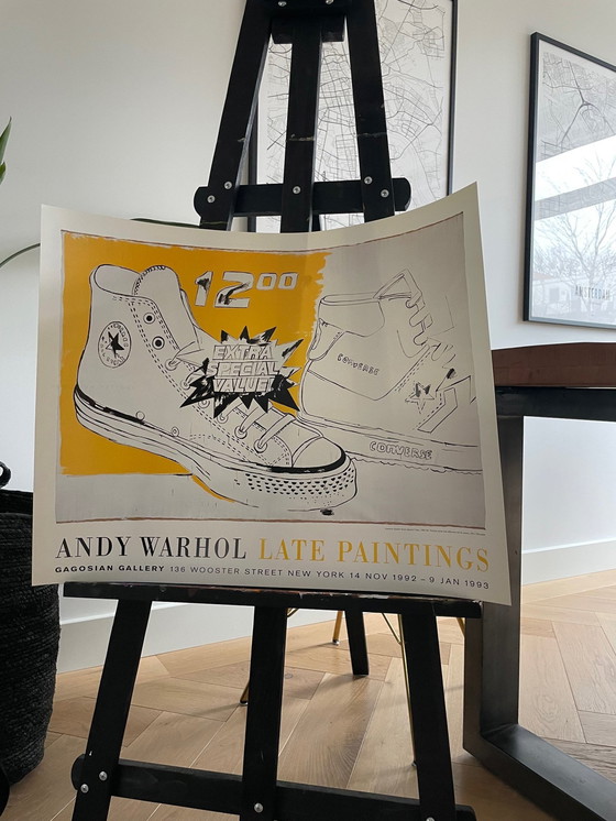 Image 1 of Andy Warhol (1928-1987), Converse Sneaker Extra Special Value, 1985-86, affiche d'exposition 1992-1993, New York