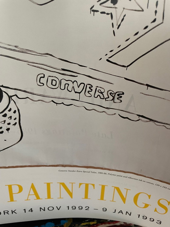 Image 1 of Andy Warhol (1928-1987), Converse Sneaker Extra Special Value, 1985-86, affiche d'exposition 1992-1993, New York