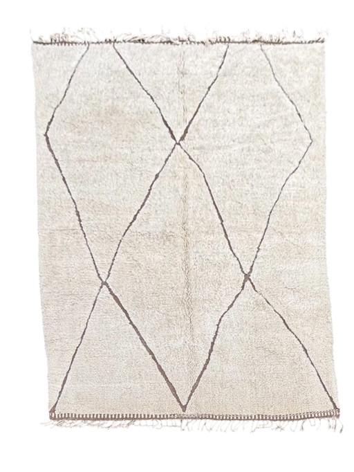 Grand Tapis Marocain Beni Ourain 240X350 Cm