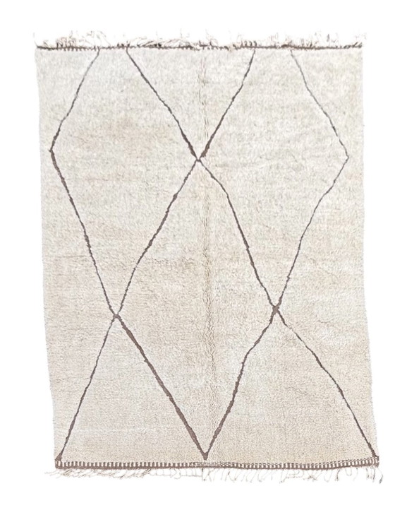 Image 1 of Grand Tapis Marocain Beni Ourain 240X350 Cm