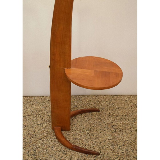 Image 1 of Lampadaire vintage en bois massif, Italie 1950