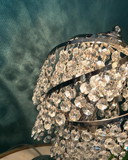 1 Lampe de table modèle Swirl Vintage Crystal Pearls Chrome Frame