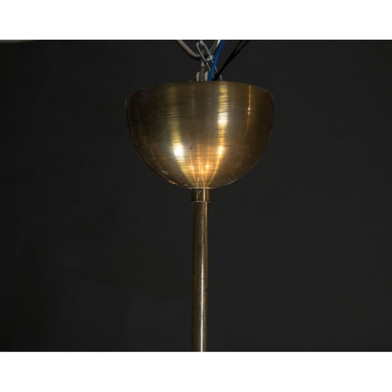 Image 1 of Lampe suspendue vintage en laiton, 1930