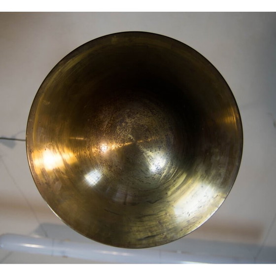 Image 1 of Lampe suspendue vintage en laiton, 1930