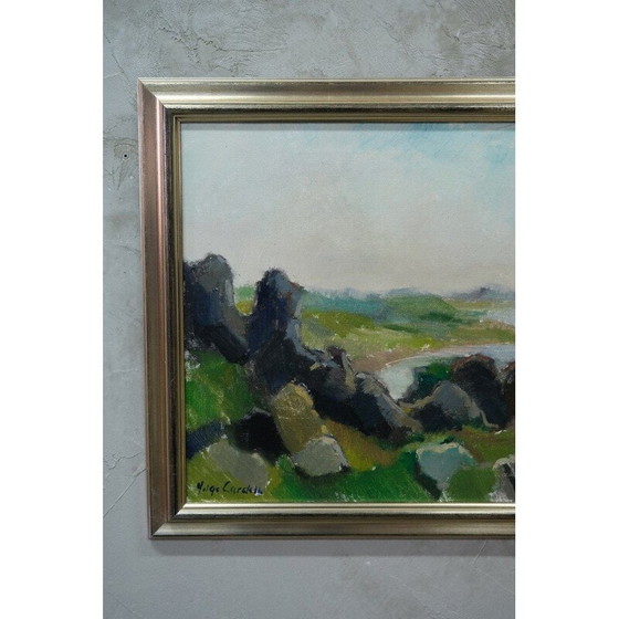 Image 1 of Peinture vintage suédoise de Helge Cardell, années 1960