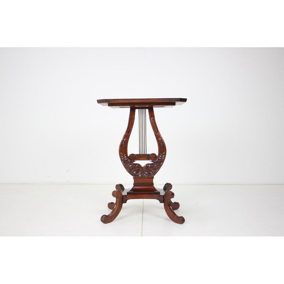 Image 1 of Table d'appoint vintage Art nouveau Lira mahagony, Tchécoslovaquie 1910s