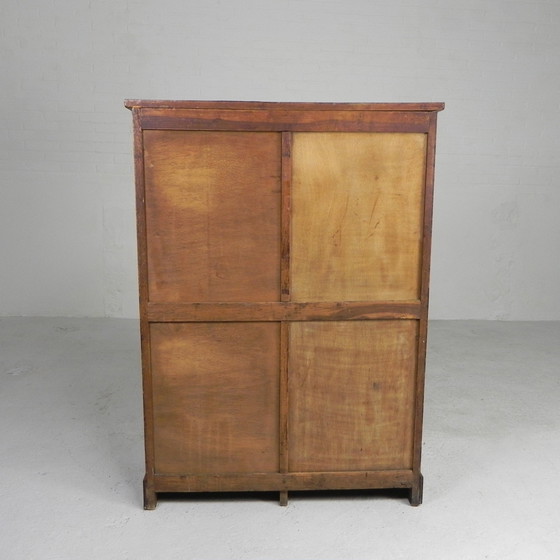 Image 1 of Armoire à volets roulants en chêne avec 2 volets, hauteur 120 cm