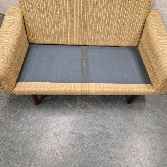 Image 1 of 1950s Vintage Bench Two-Seater Sofa Fifties