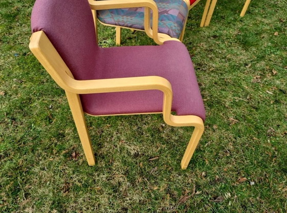 Image 1 of 1-10X Designer Chaises empilables Chaise de salle à manger Vintage Bois stratifié Stendig Co, Design Scandinave