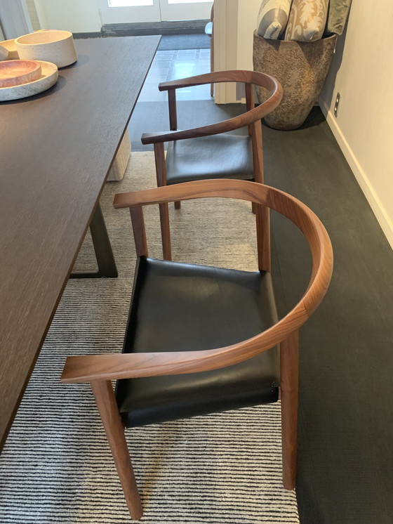 Image 1 of 2X Chaise Tokyo Bensen Noyer