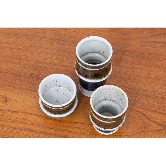 Image 1 of Ensemble de 3 vases en céramique vintage par Inger Persson pour Rörstrand, Suède 1960