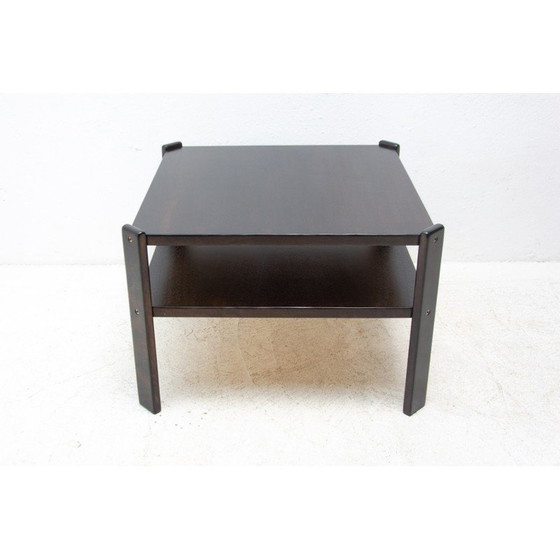 Image 1 of Table basse vintage en bois de hêtre, Tchécoslovaquie 1980