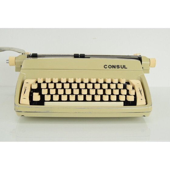 Image 1 of Machine à écrire du milieu du siècle, Tchécoslovaquie, années 1970