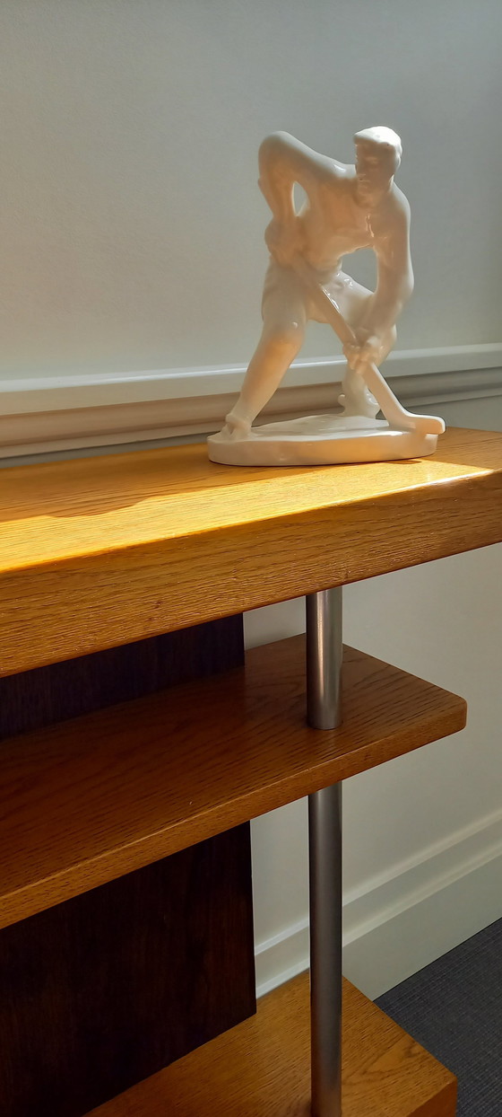 Image 1 of Table murale console vintage dans le style Bauhaus