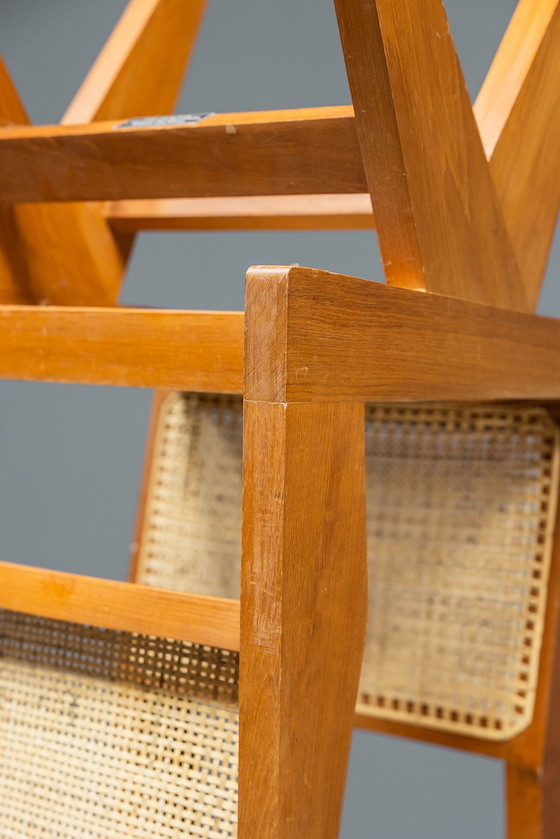 Image 1 of Chaise de salle à manger sans accoudoirs Jeanneret