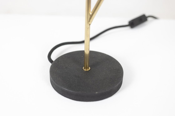 Image 1 of Stilnovo Lamp with 3 Lights in Lacquered Sheet Metal and Brass, 1960s