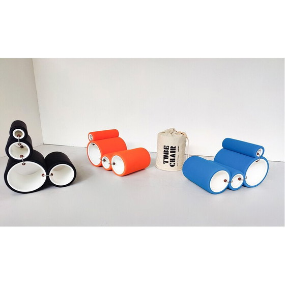 Image 1 of Fauteuil vintage en tube modulaire par Joe Colombo pour Cappellini, Italie
