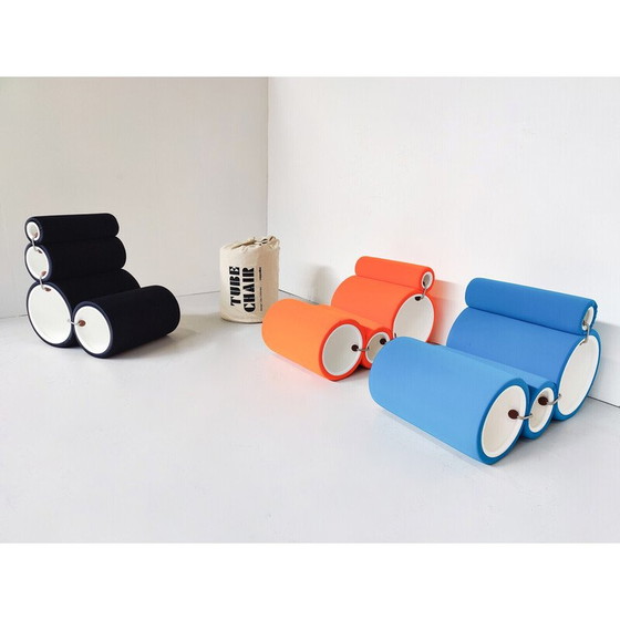 Image 1 of Fauteuil vintage en tube modulaire par Joe Colombo pour Cappellini, Italie