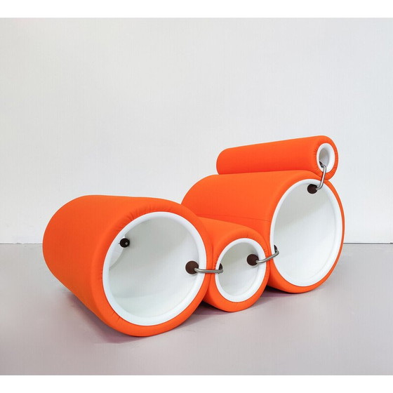 Image 1 of Fauteuil vintage en tube modulaire par Joe Colombo pour Cappellini, Italie