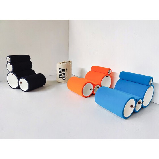 Image 1 of Fauteuil vintage en tube modulaire par Joe Colombo pour Cappellini, Italie