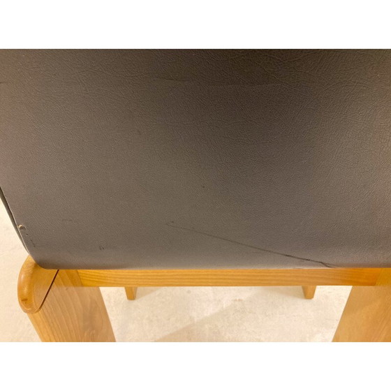 Image 1 of Chaise en cuir vintage par Afra et Tobia Scarpa, Italie 1970