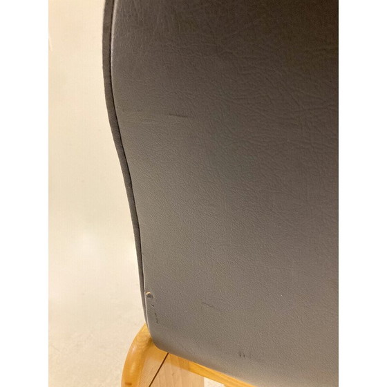 Image 1 of Chaise en cuir vintage par Afra et Tobia Scarpa, Italie 1970