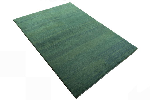 204 X 149 cm Tapis Gabbeh Loribaft noué à la main en vert