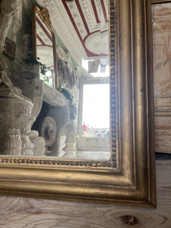 Image 1 of Louis Philippe Arch Mirror Gold