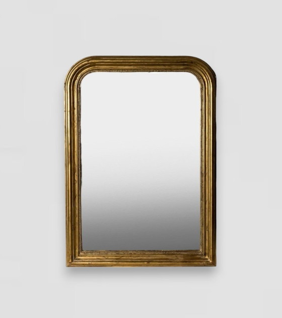 Image 1 of Louis Philippe Arch Mirror Gold