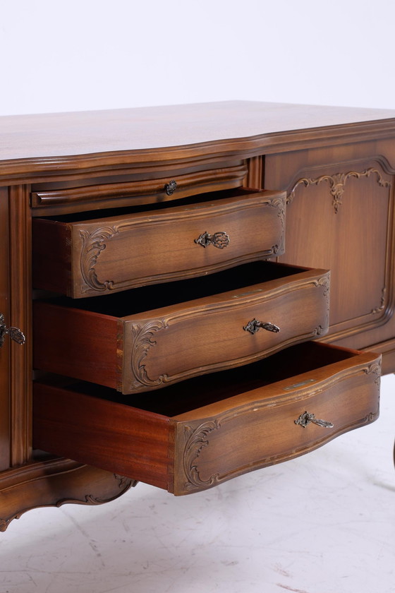 Image 1 of Warrings Chippendale Sideboard | Vintage Tiroirs Buffet en bois antique Rangement anglais