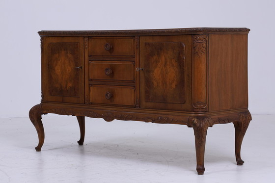 Image 1 of Warrings Chippendale Sideboard | Vintage Tiroirs Buffet en bois antique Rangement anglais