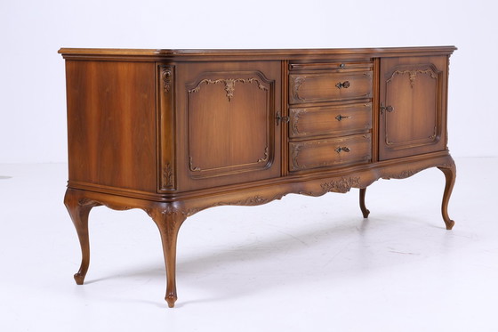 Image 1 of Warrings Chippendale Sideboard | Vintage Tiroirs Buffet en bois antique Rangement anglais