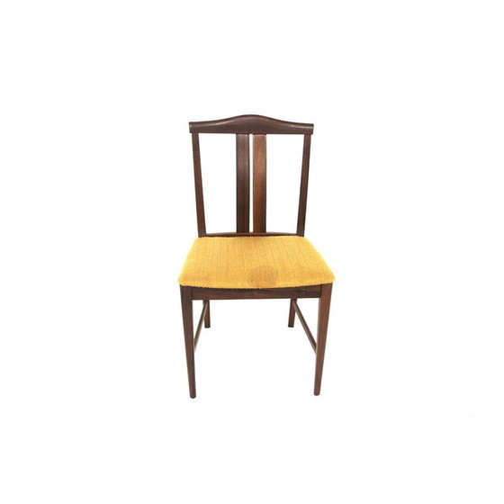 Image 1 of Ensemble de 6 chaises vintage en bois de rose et tissu, Suède 1960