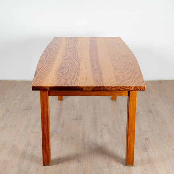 Image 1 of Table de salle à manger vintage en pin par Pierre Gauthier Delaye pour Vergneres, 1950