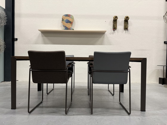 Image 1 of Leolux Kalia Table à manger Fenix Leaf Cocoa Orinoco 190